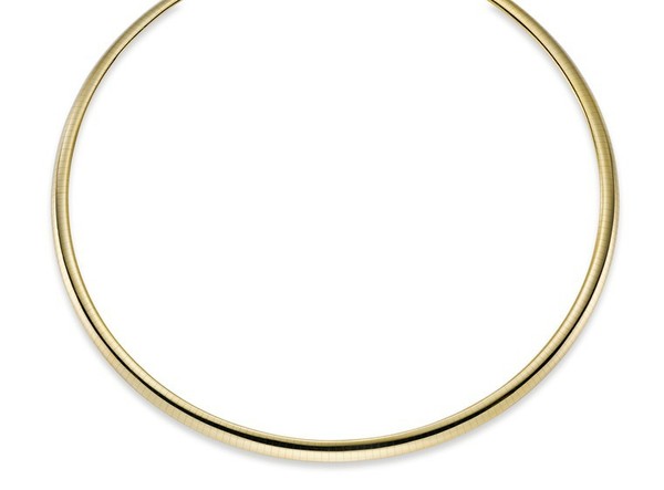 6mm Halsreif 585 Gelbgold 45cm