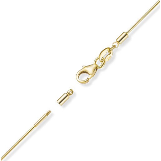 1mm Halsreif 585 Gelbgold 42cm