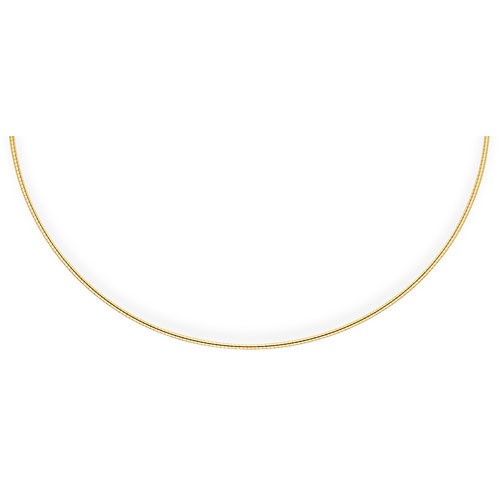1,2mm Halsreif 585 Gelbgold 42cm