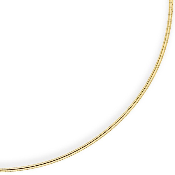 1,6mm Halsreif 585 Gelbgold 45cm