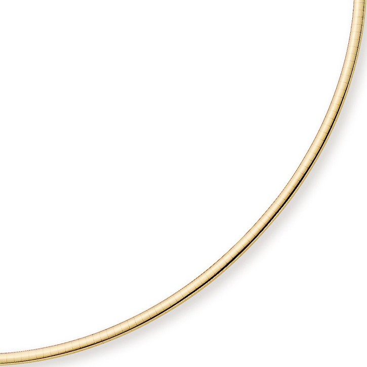 3mm Halsreif 585 Gelbgold 45cm