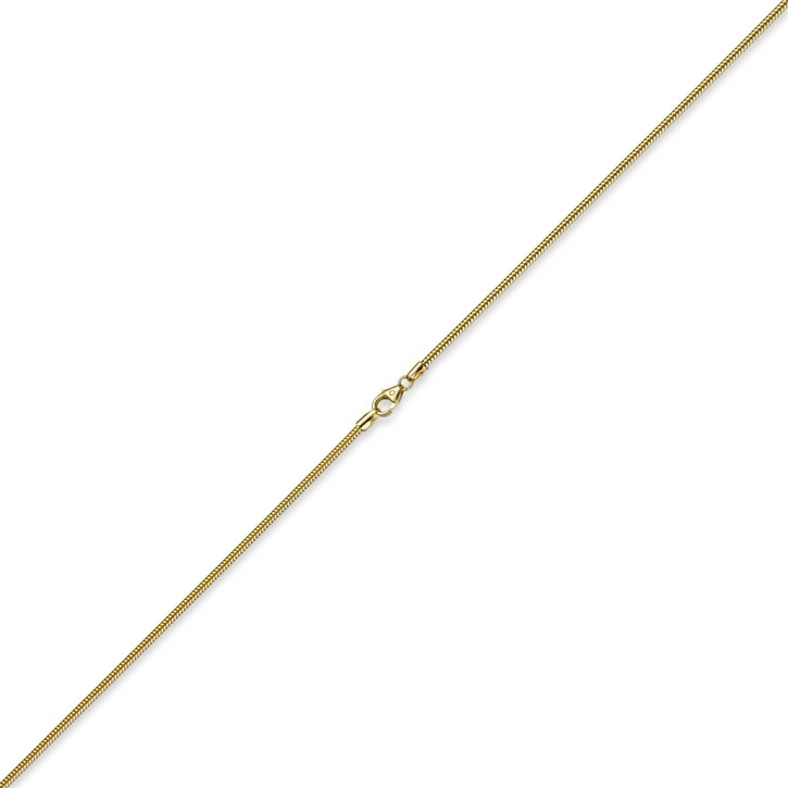 1,9mm Schlangenkette 750 Gelbgold 42cm