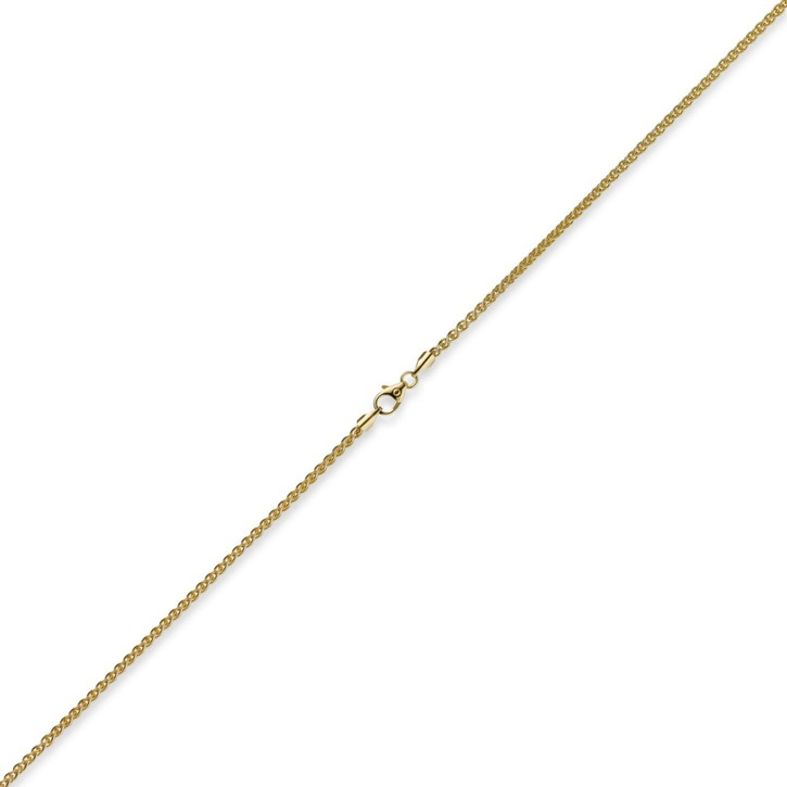 2mm Zopfkette 750 Gelbgold 38cm