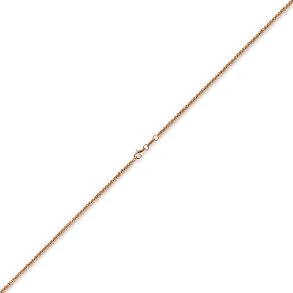 2,2mm Kugelkette aus 585 Rosegold 45cm