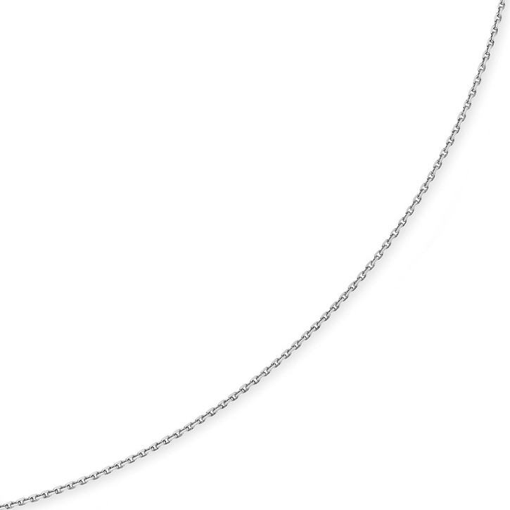 1,5mm Ankerkette aus 585 Weißgold 55cm