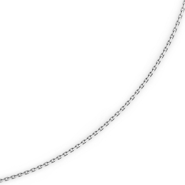1,8mm Ankerkette aus 585 Weißgold 42cm