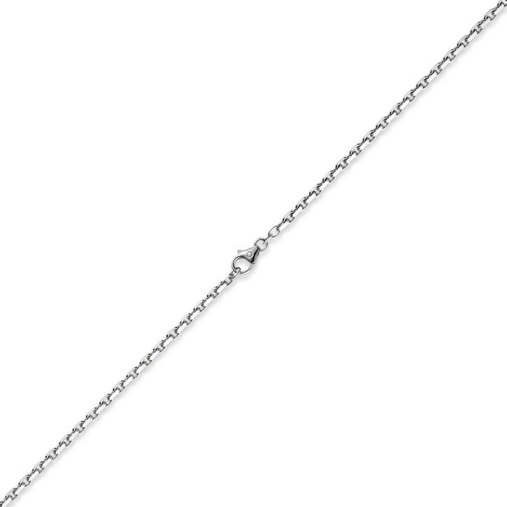 3mm Ankerkette aus 585 Weißgold 55cm