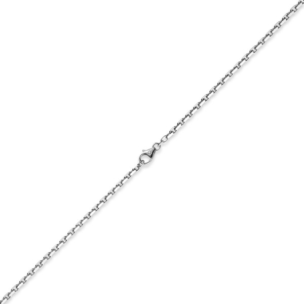 3mm Ankerkette aus 585 Weißgold 50cm