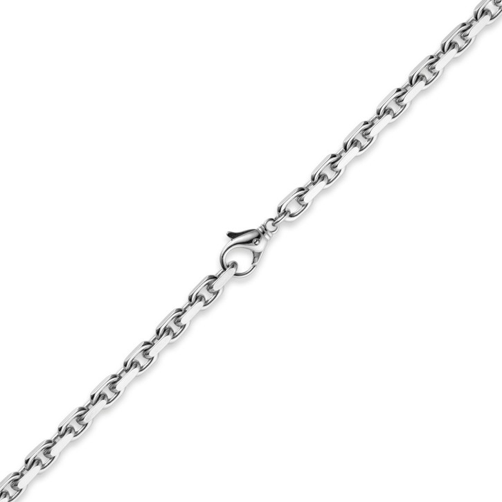 6,5mm Ankerkette aus 585 Weißgold 55cm