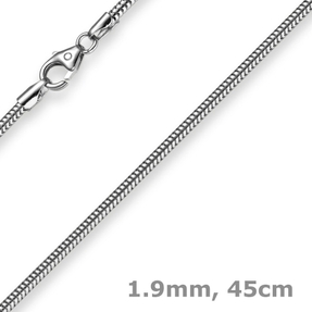 1,9mm Schlangenkette Kette Collier 750 Gold Weißgold Goldkette 45cm 1,9mm Schlangenkette Kette Collier 750 Gold Weißgold Goldkette 45cm