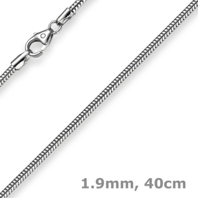 1,9mm Schlangenkette Kette Collier 750 Gold Weißgold Goldkette 40cm 1,9mm Schlangenkette Kette Collier 750 Gold Weißgold Goldkette 40cm