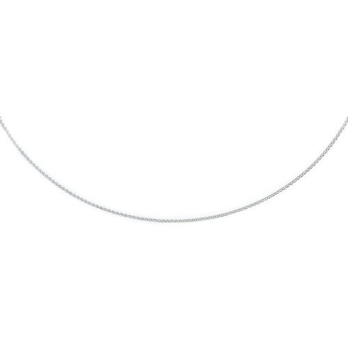 2mm Zopfkette 750 Weißgold 38cm