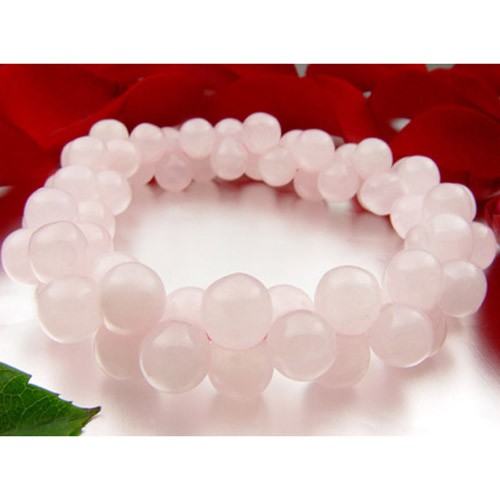 Armband aus Rosenquarz rose