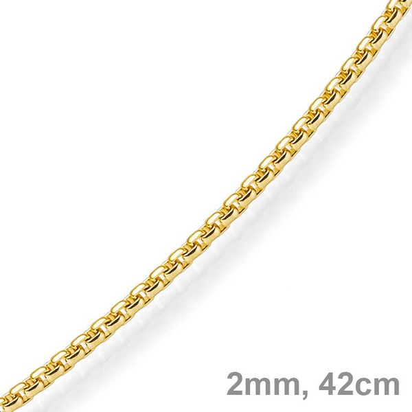 2mm Venezianerkette 585 Gelbgold 42cm