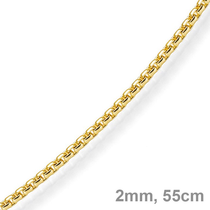 2mm Venezianerkette 585 Gelbgold 55cm