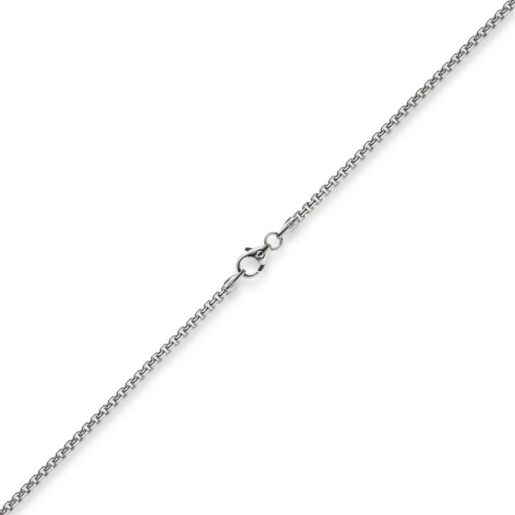 2mm Venezianerkette 585 Weißgold 55cm