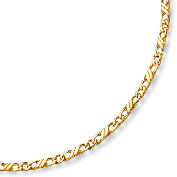 3mm Jeu-Kette 585 Gelbgold 50cm