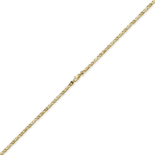3mm Jeu-Kette 585 Gelbgold 50cm