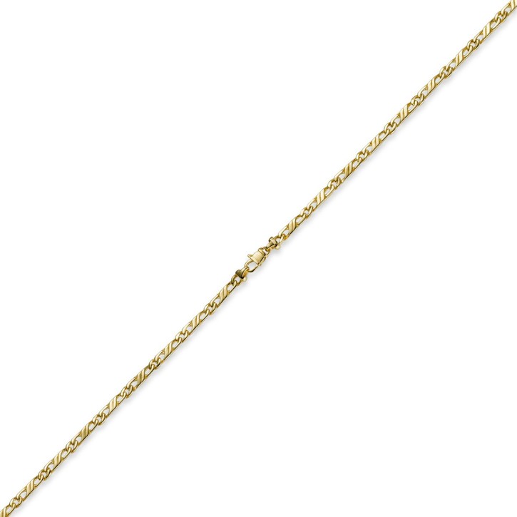 3mm Jeu-Kette 585 Gelbgold 55cm