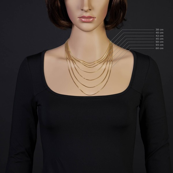 1,5mm Venezianerkette rund 585 Gelbgold 50cm