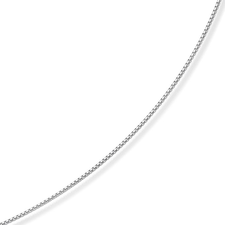 1,5mm Venezianerkette rund 585 Weißgold 50cm