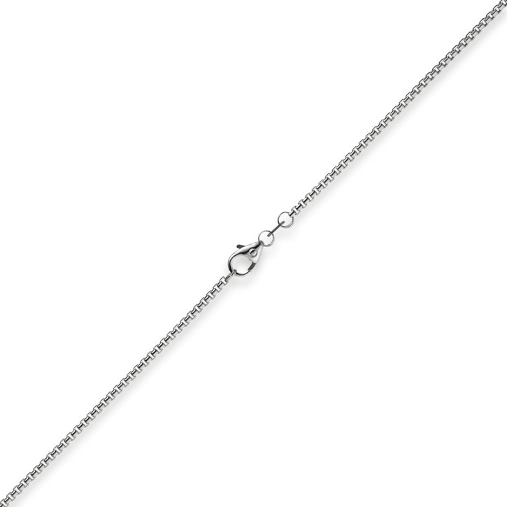 1,5mm Venezianerkette rund 585 Weißgold 50cm