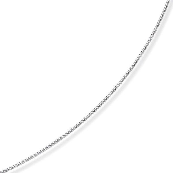 1,5mm Venezianerkette rund 585 Weißgold 50cm