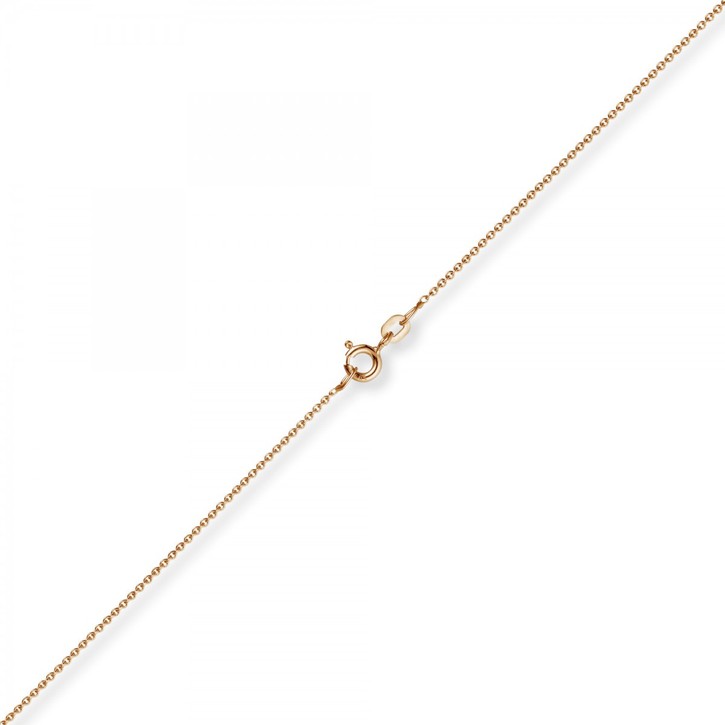 1,1mm Rund-Ankerkette 750 Rotgold 40cm
