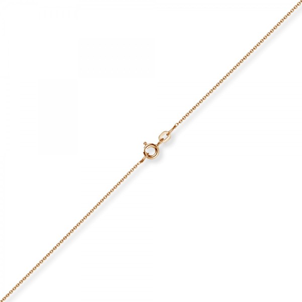 1,1mm Rund-Ankerkette 750 Rotgold 40cm