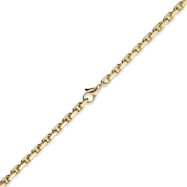 6,5mm Ankerkette aus 585 Gelbgold 50cm