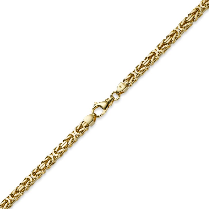 7mm Königskette aus 585 Gelbgold 60cm