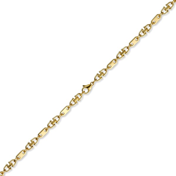 5,5mm Platte-Steigbügel Kette 585 Gold 50cm