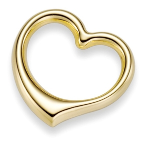 Anhänger Herz 24x22mm aus 585 Gold Gelbgold Goldanhänger Schwingherz Damen
