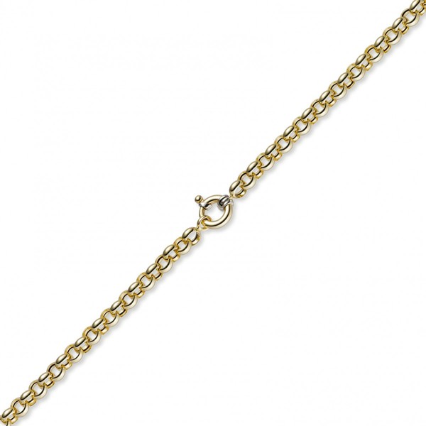 8mm Armkette Erbskette 585 Gelbgold 19cm