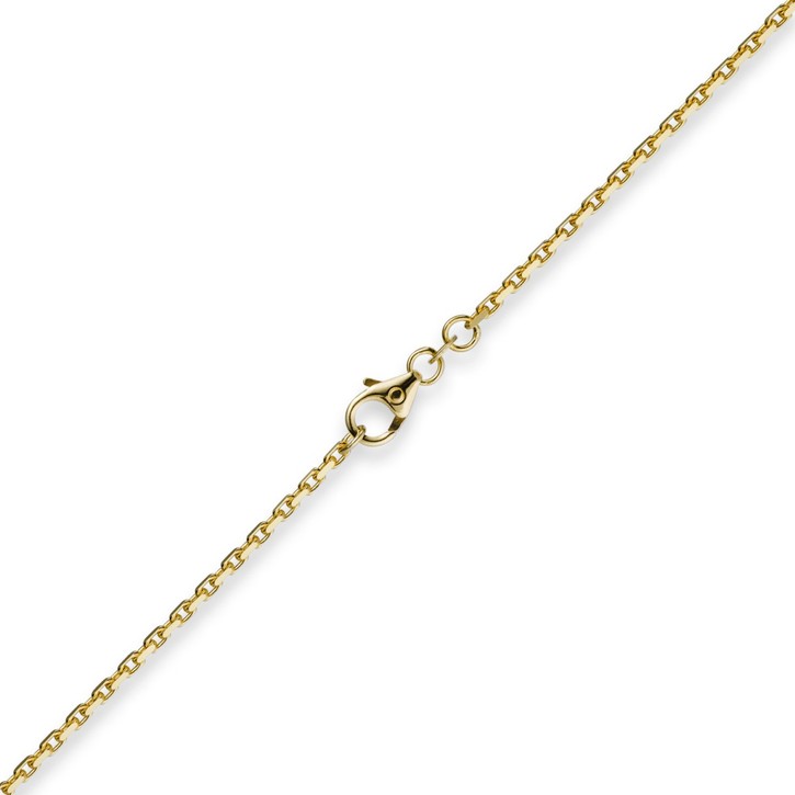 1,8mm Ankerkette aus 750 Gelbgold 38cm