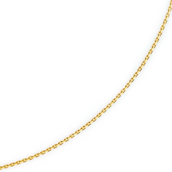 1,8mm Ankerkette aus 750 Gelbgold 38cm