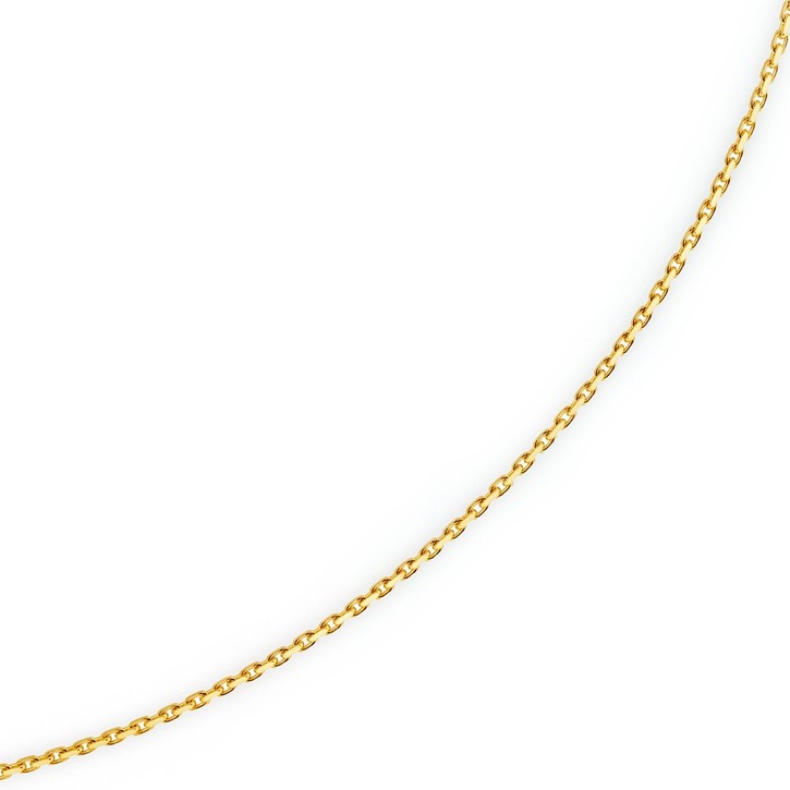 1,8mm Ankerkette aus 750 Gelbgold 50cm