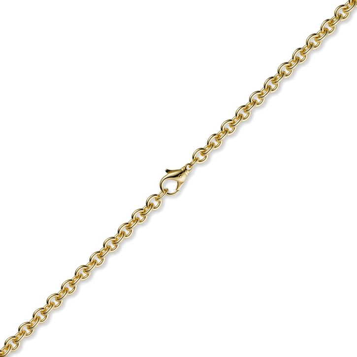 2,7mm Armband Rundankerkette 585 Gelbgold 19cm