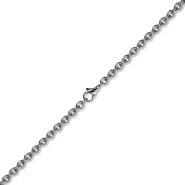2,7mm Armband Rundankerkette 585 Weißgold 19cm