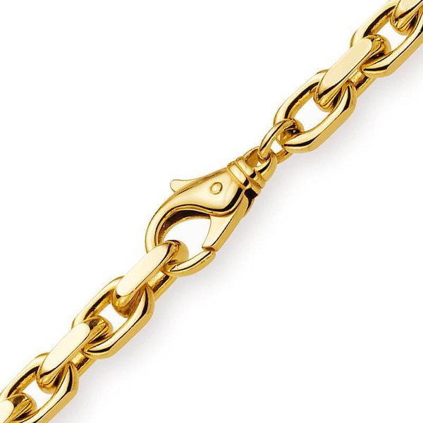 6.5mm Ankerkette aus 750 Gelbgold 55cm