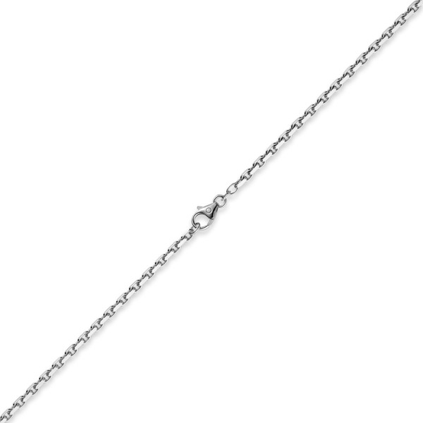 3mm Ankerkette aus 750 Weißgold 50cm