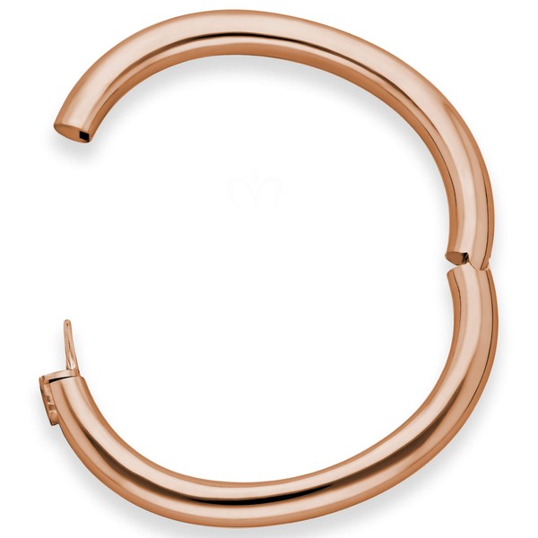 8mm Armreif aus 750 Rotgold glänzend schlicht