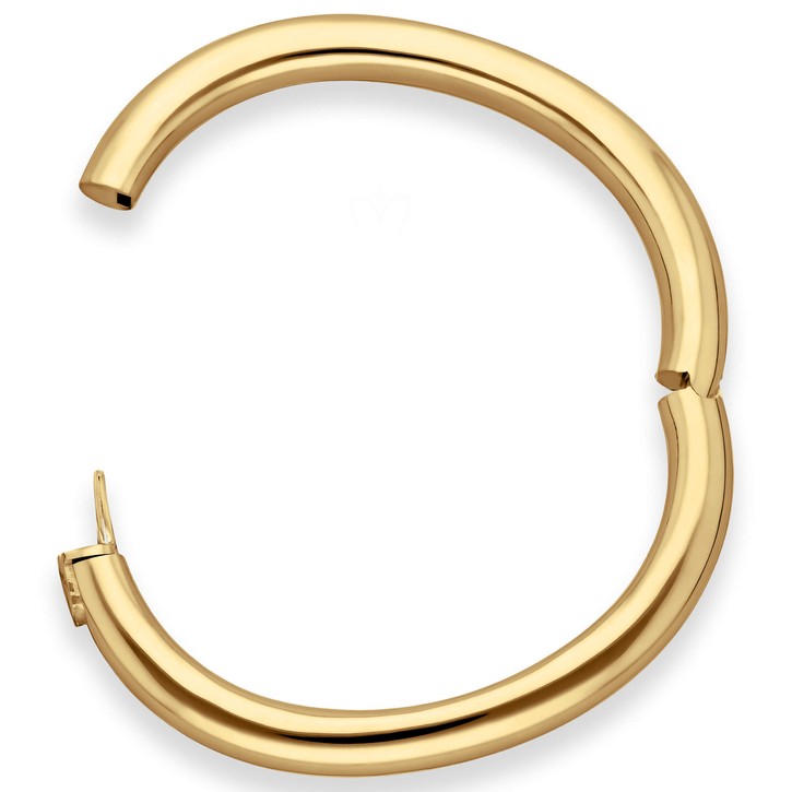 8mm Armreif aus 750 Gelbgold glänzend schlicht