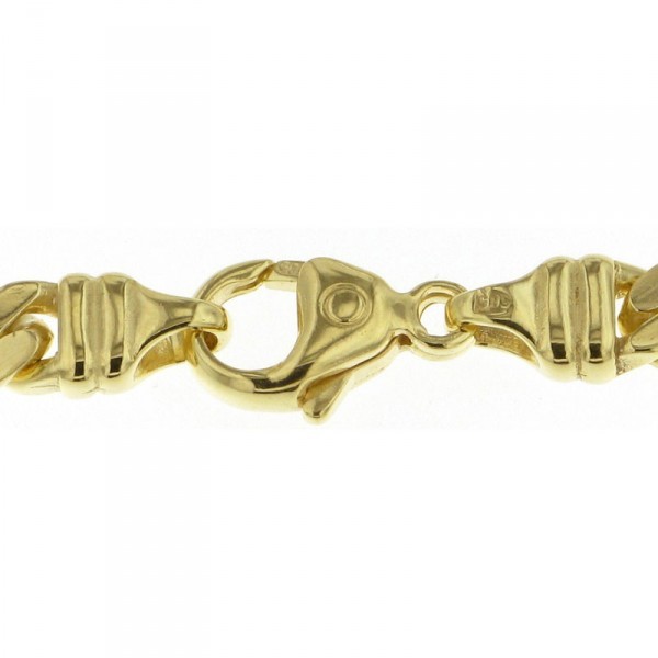 5mm Armband Panzerkette 750 Gelbgold 19cm