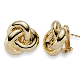 Ohrschmuck Ohrstecker Ohrringe Clip-Stecker Knoten aus 585 Gold Gelbgold 18x20mm Ohrschmuck Ohrstecker Ohrringe Clip-Stecker Knoten aus 585 Gold Gelbgold 18x20mm