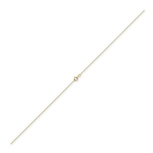 1,1mm Rund-Ankerkette aus 750 Gelbgold 90cm