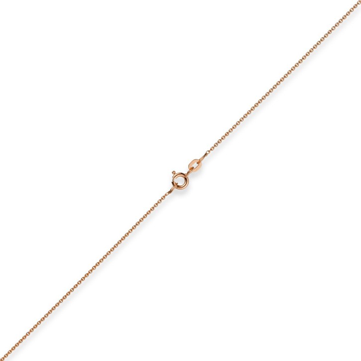 1,1mm Rund-Ankerkette aus 750 Rotgold 55cm