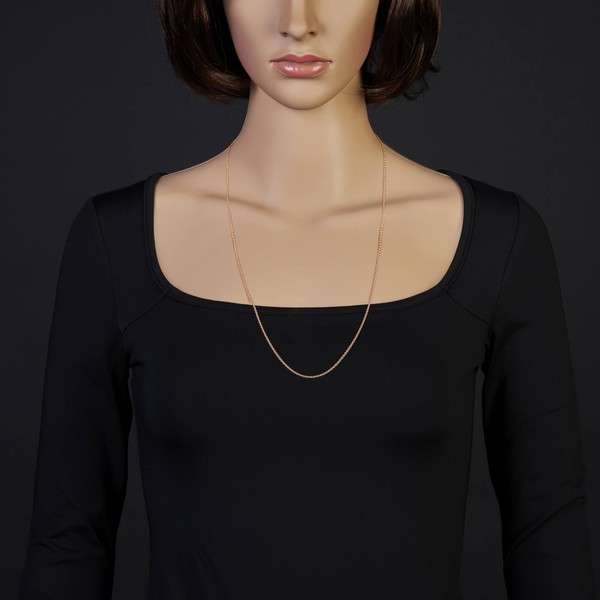 1.9mm Rund-Ankerkette aus 585 Rotgold 70cm