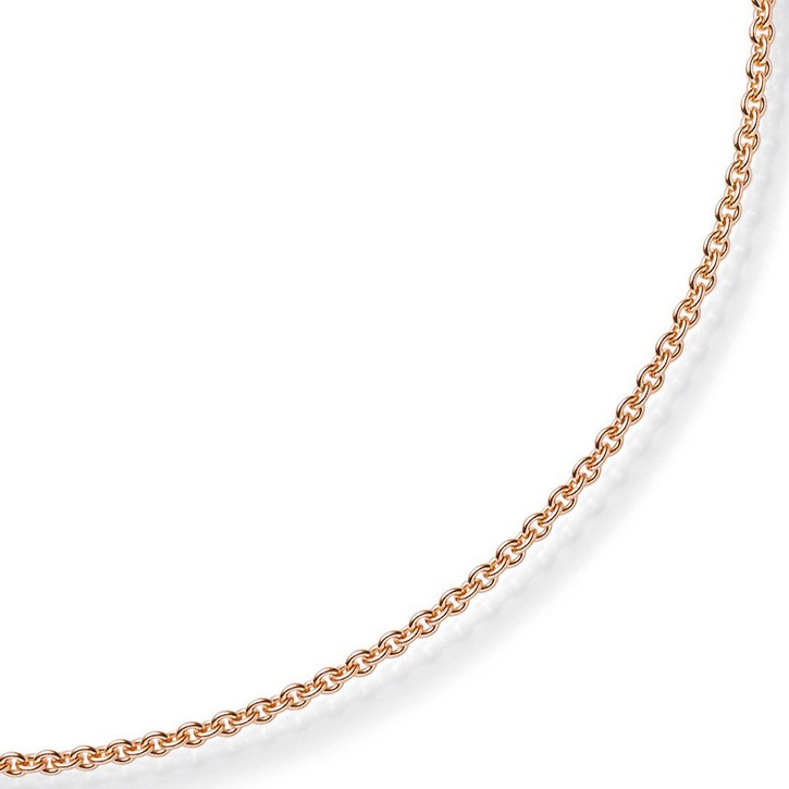 1,9mm Rund-Ankerkette aus 585 Rotgold 90cm