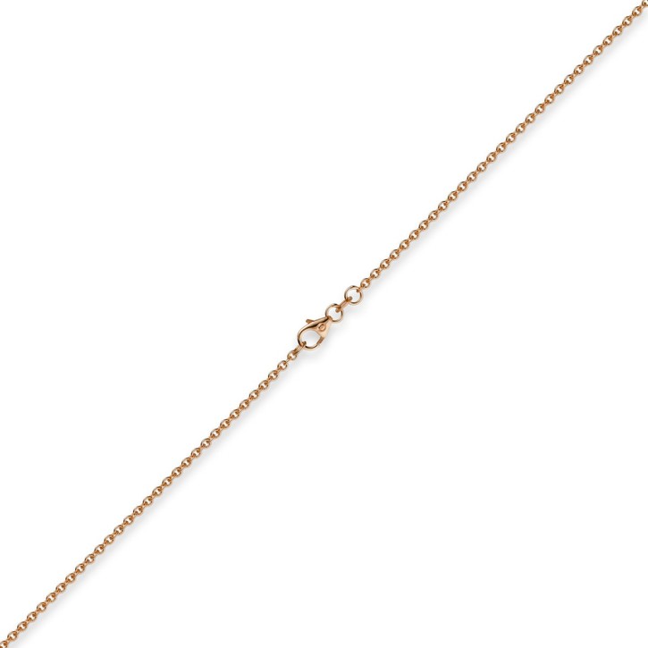 1,9mm Rund-Ankerkette aus 585 Rotgold 90cm